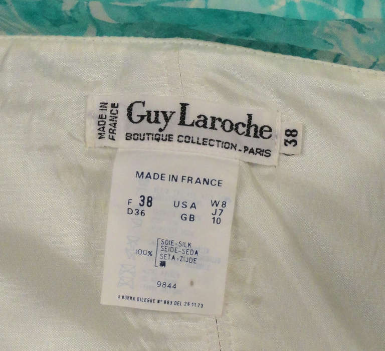 1990s Guy Laroche Silk Organza Gown 3