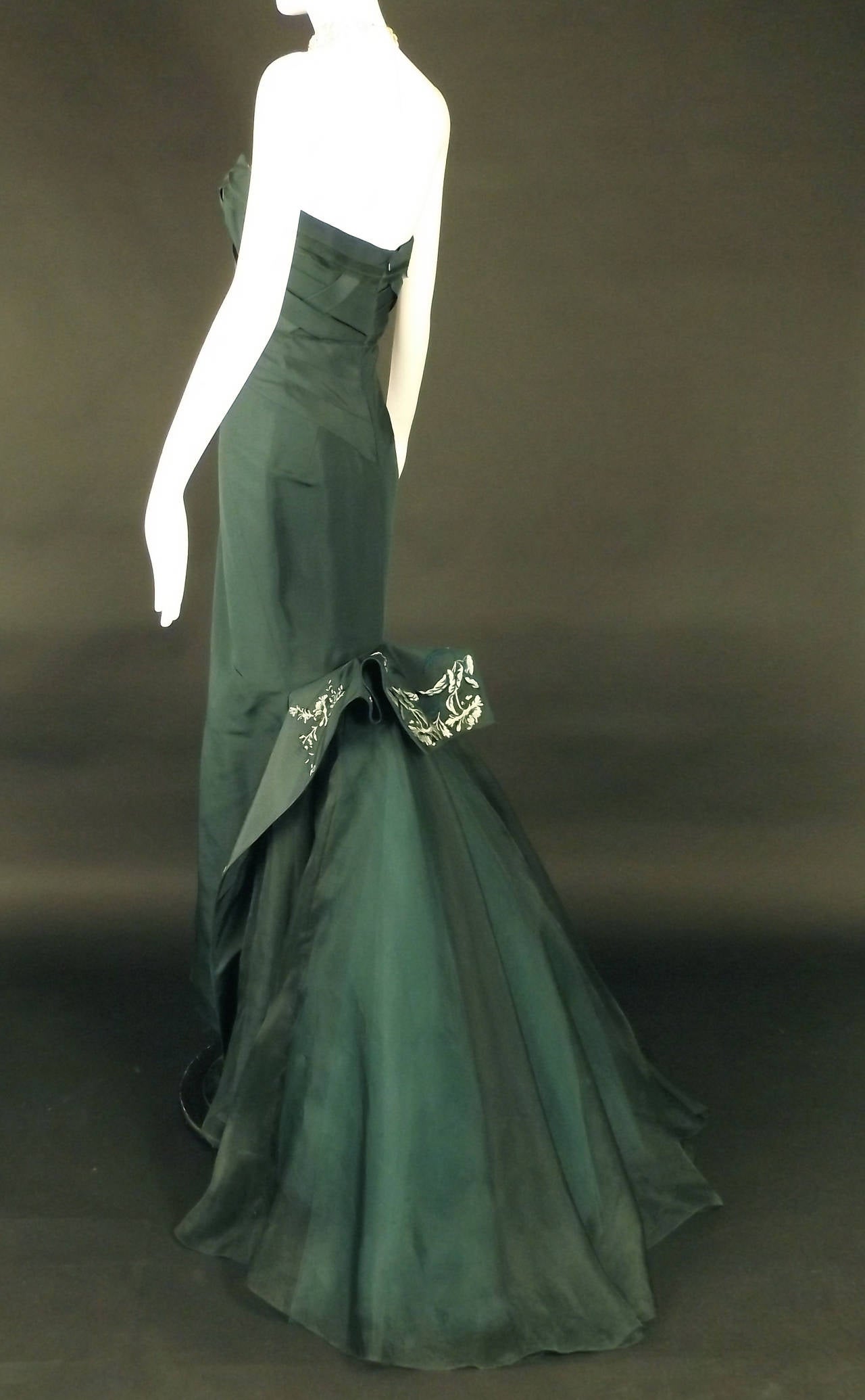 Fall, 2012 RTW Silk Faille & Organza Zac Posen Ball Gown 5