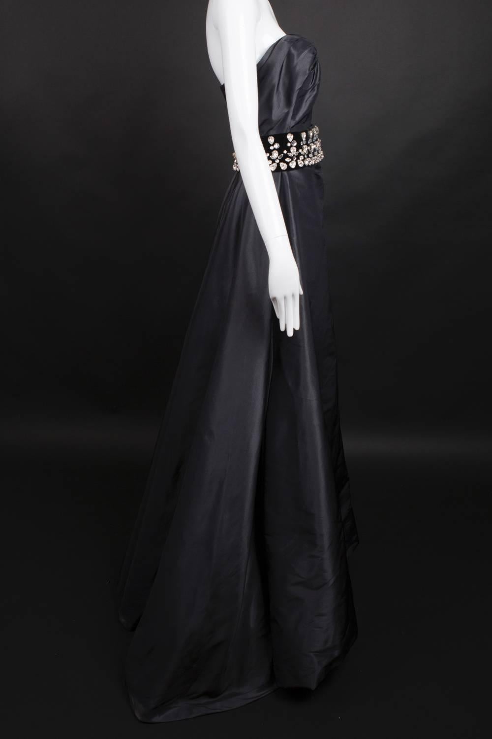 Women's Black Taffeta & Rhinestone Vivienne Westwood Ball Gown
