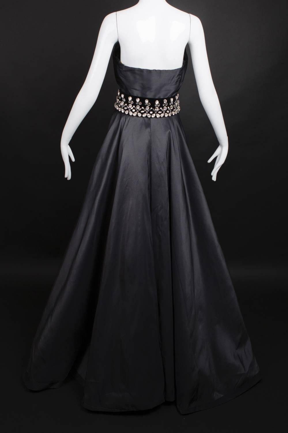 Black Taffeta & Rhinestone Vivienne Westwood Ball Gown 1