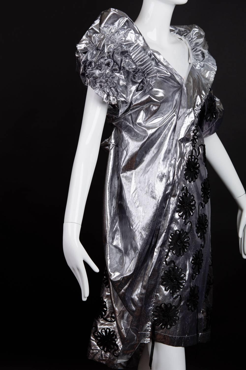 Women's 2008 Silver Lame Tao for Commes des Garcons Dress For Sale