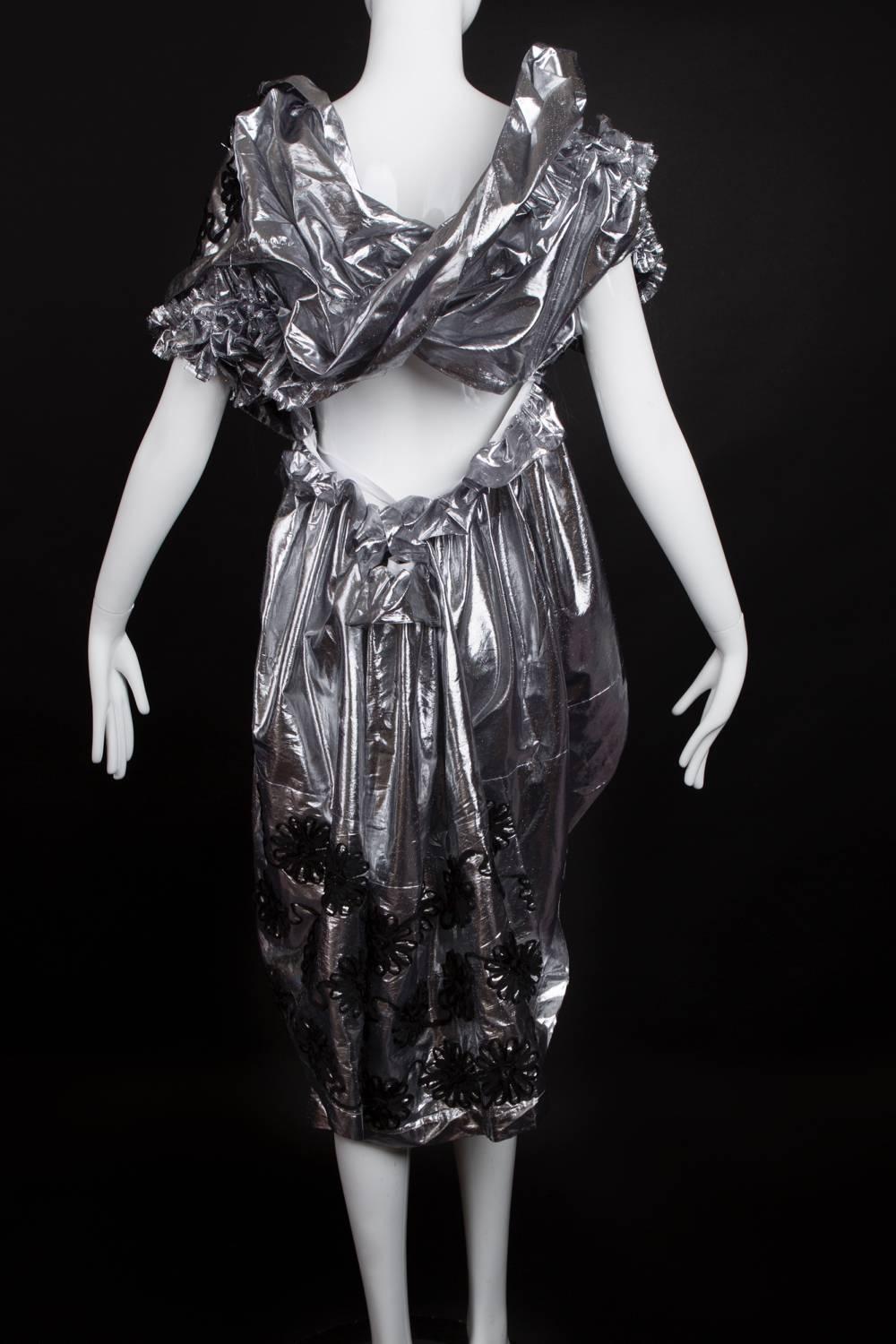 2008 Silver Lame Tao for Commes des Garcons Dress For Sale 3