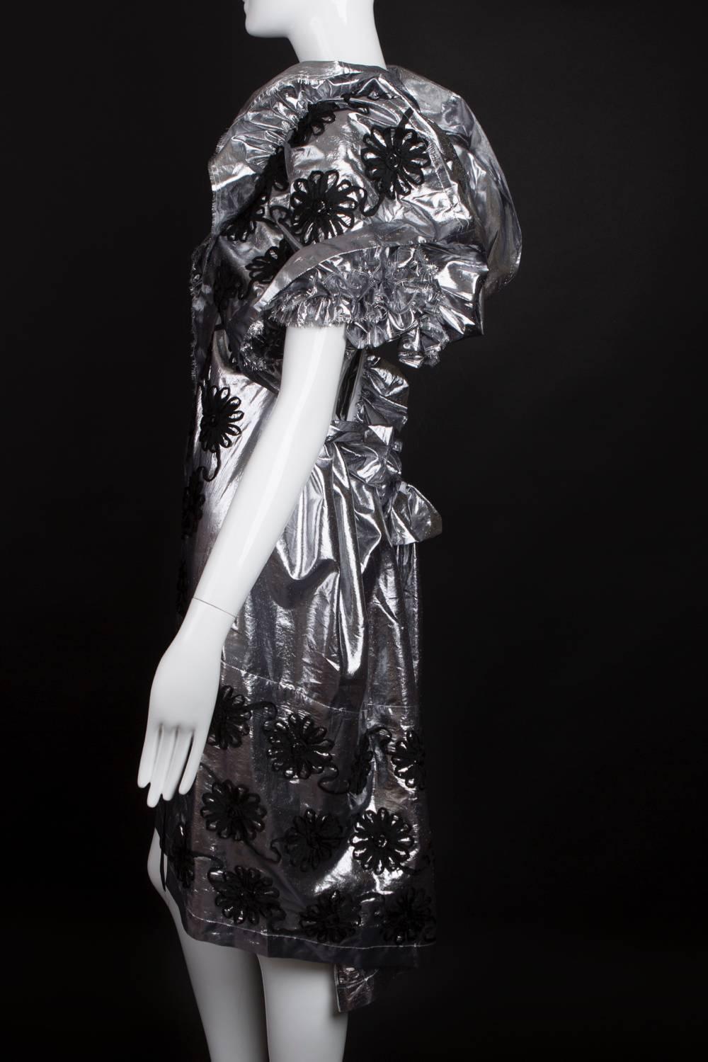 2008 Silver Lame Tao for Commes des Garcons Dress For Sale 2