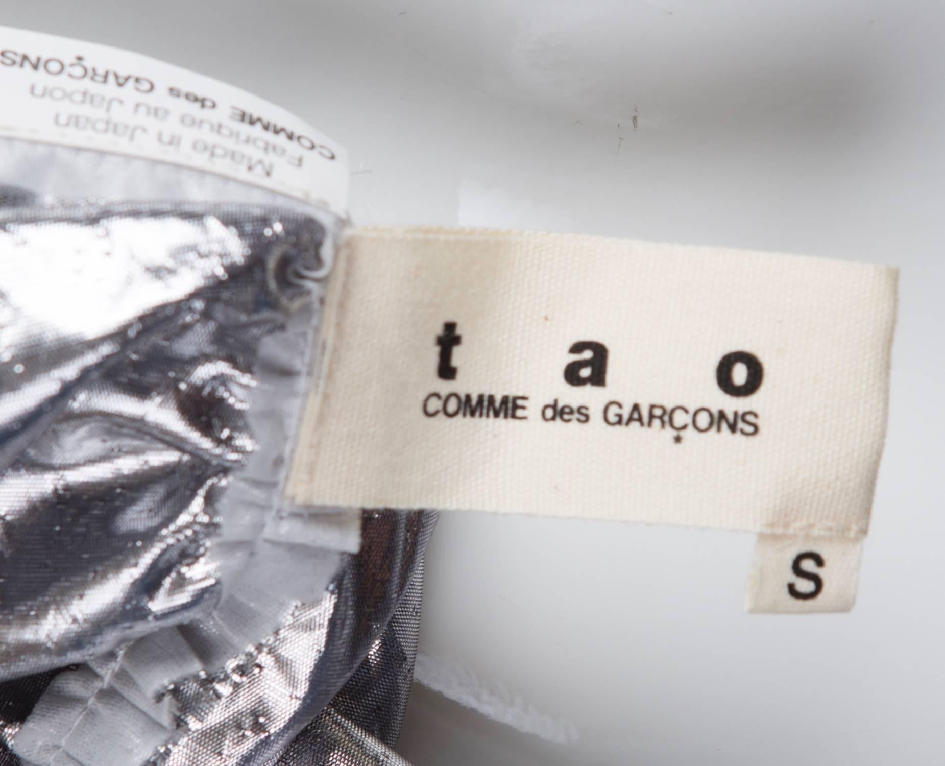 2008 Silver Lame Tao for Commes des Garcons Dress For Sale 5