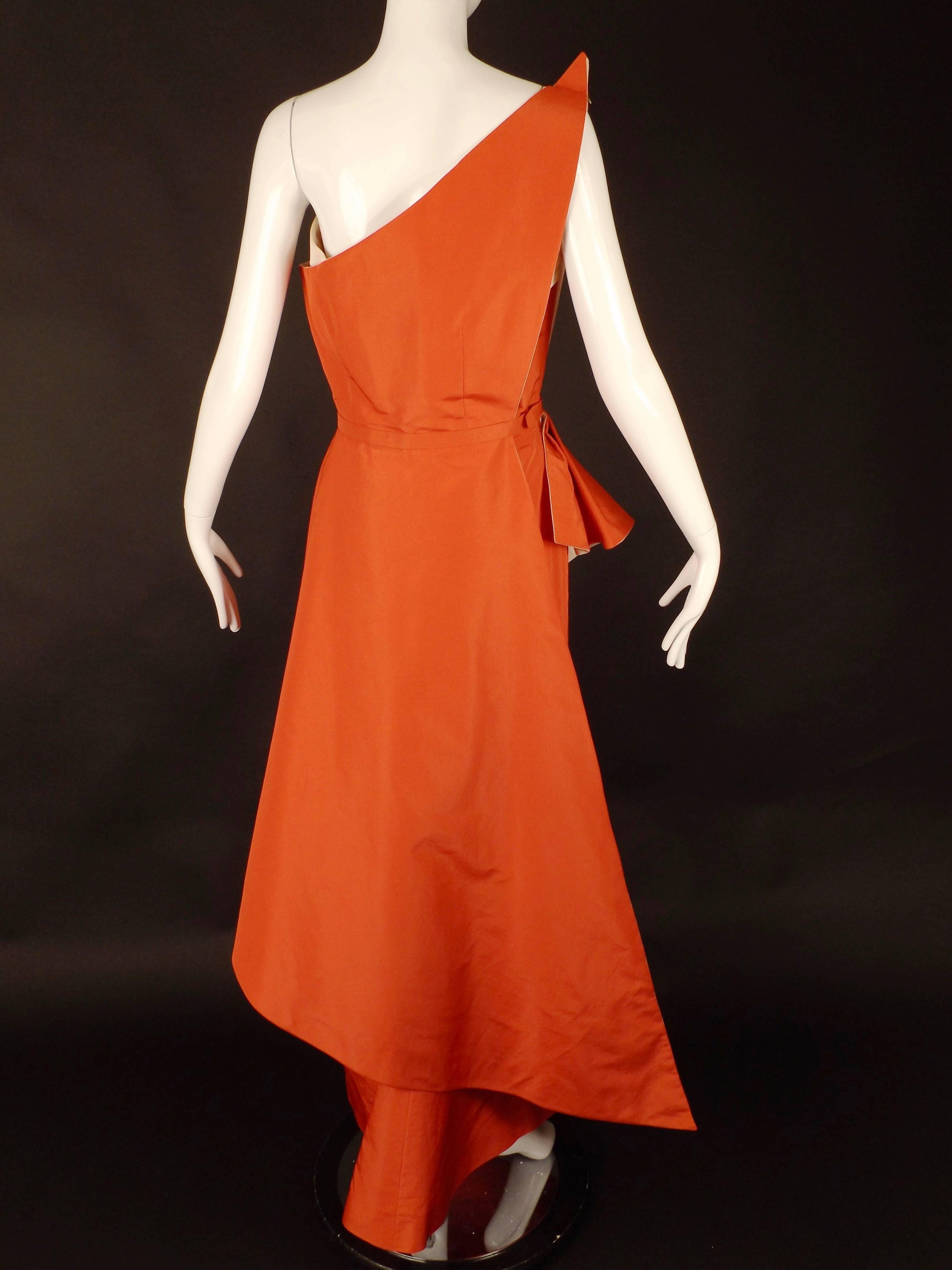 Women's 1950s Rare Silk Twill 2pc Fontana Evening Gown For Sale