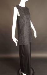 Black Silk Brocade Dries Van Noten Evening Gown