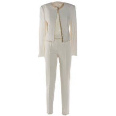 Escada White Pants Suit