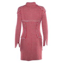 2008 Chanel Red and White Robe Manteau
