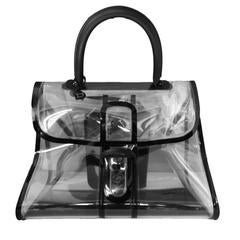 Delvaux Brillant GM Transparent PVC Tote Bag