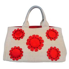 Prada Mistolino Floral Gardner's Tote Bag