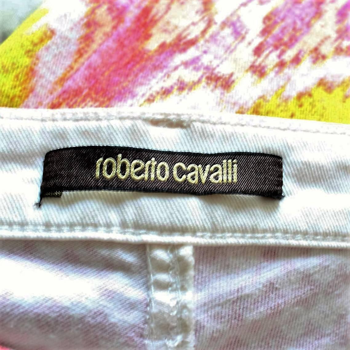 Women's Roberto Cavalli Rose Printed Jeans