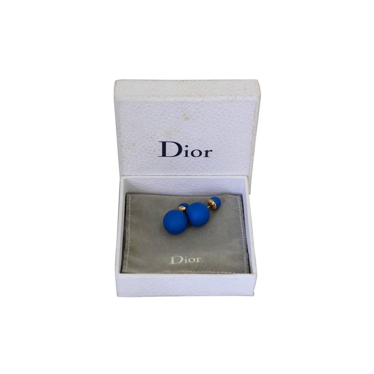 Women's Dior Bluette Tribal Earrings