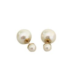 Dior Faux Pearls Tribal Earrings