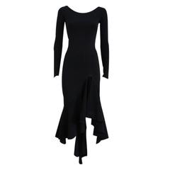 Chiara Boni Black Stretch Long Dress