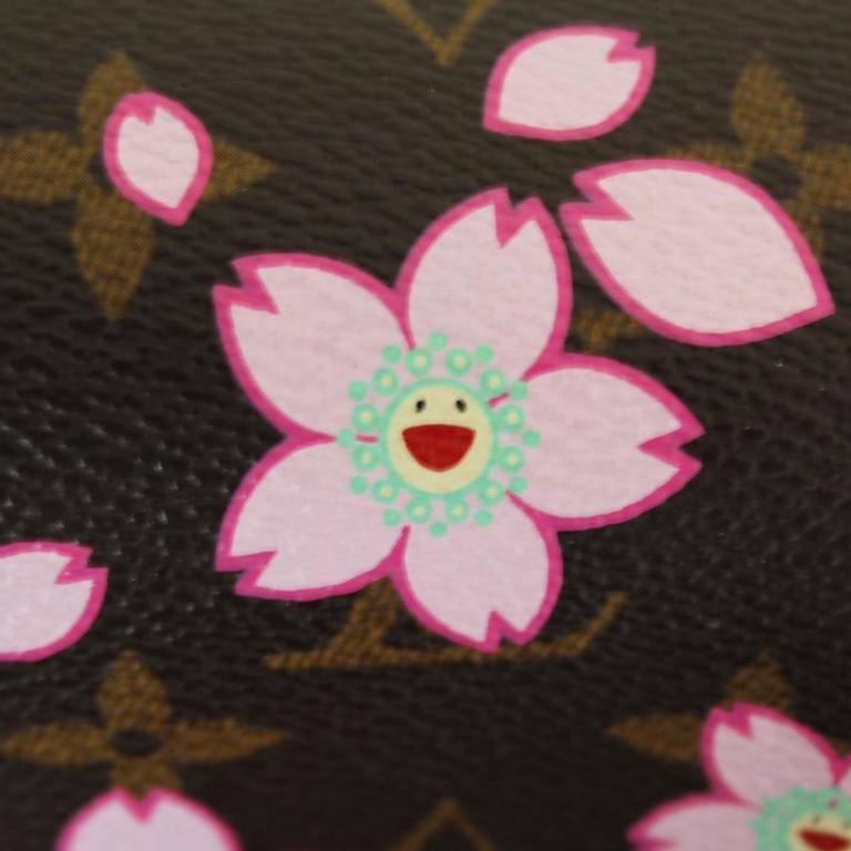 Louis Vuitton Cherry Blossom Papillon Pink Monogram Canvas Murakami Hand Bag  at 1stDibs