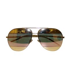 New Dior Split1 Pink and Gold Sunglasses