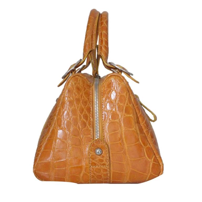 Colombo, Via Spiga Crocodile Handbag For Sale at 1stDibs