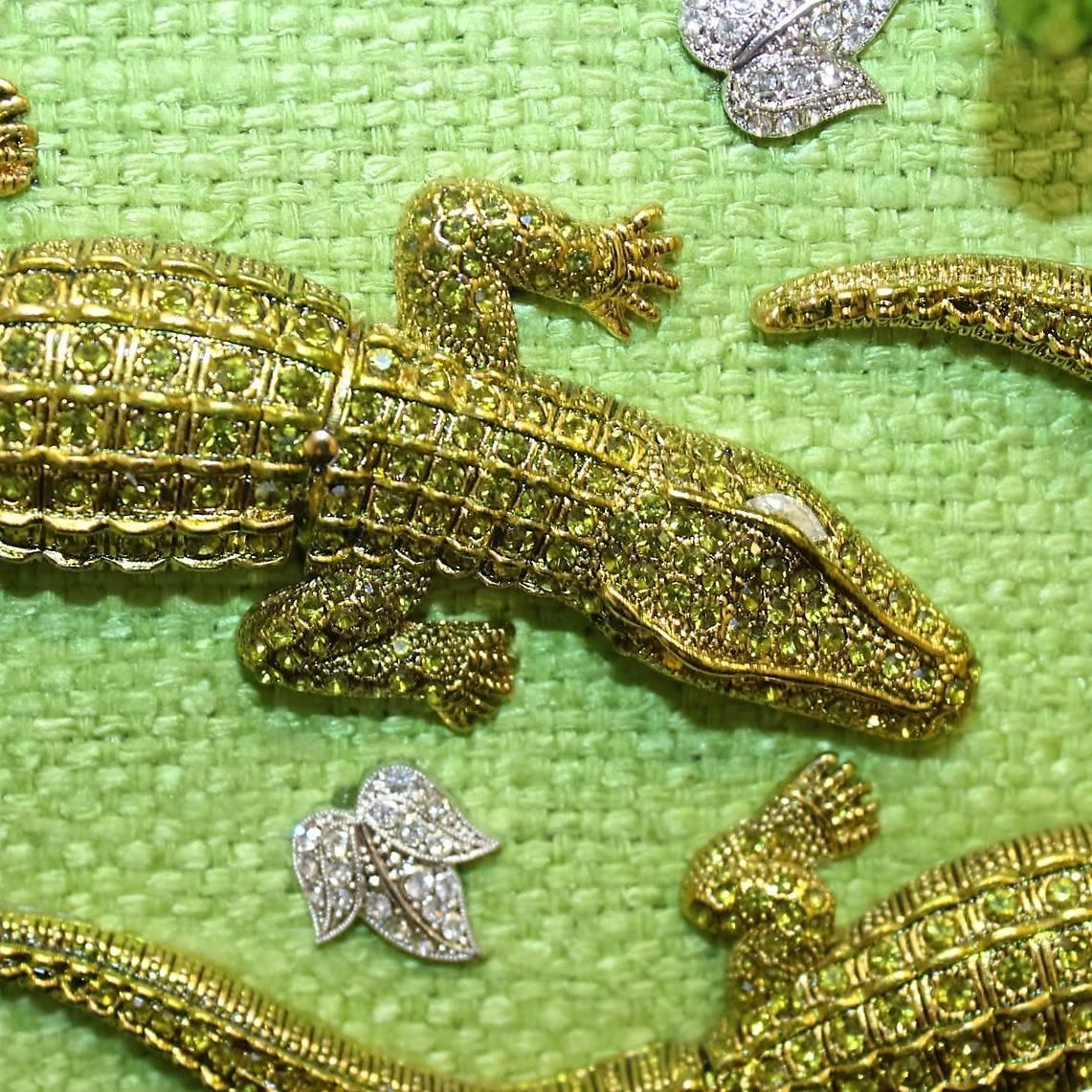 Women's Carlo ZIni Milano Crocodiles Jewel Bag