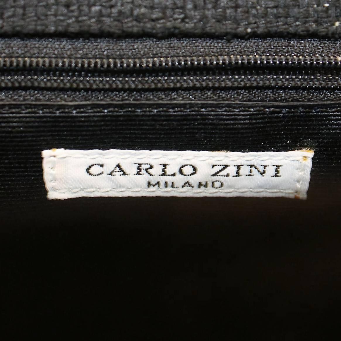 Carlo Zini Milano Black Jewel Bag In New Condition For Sale In Gazzaniga (BG), IT