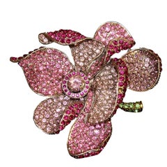 Carlo Zini Milano Unique Flower Brooch