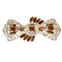 Carlo Zini Milano Broche unique en cristaux