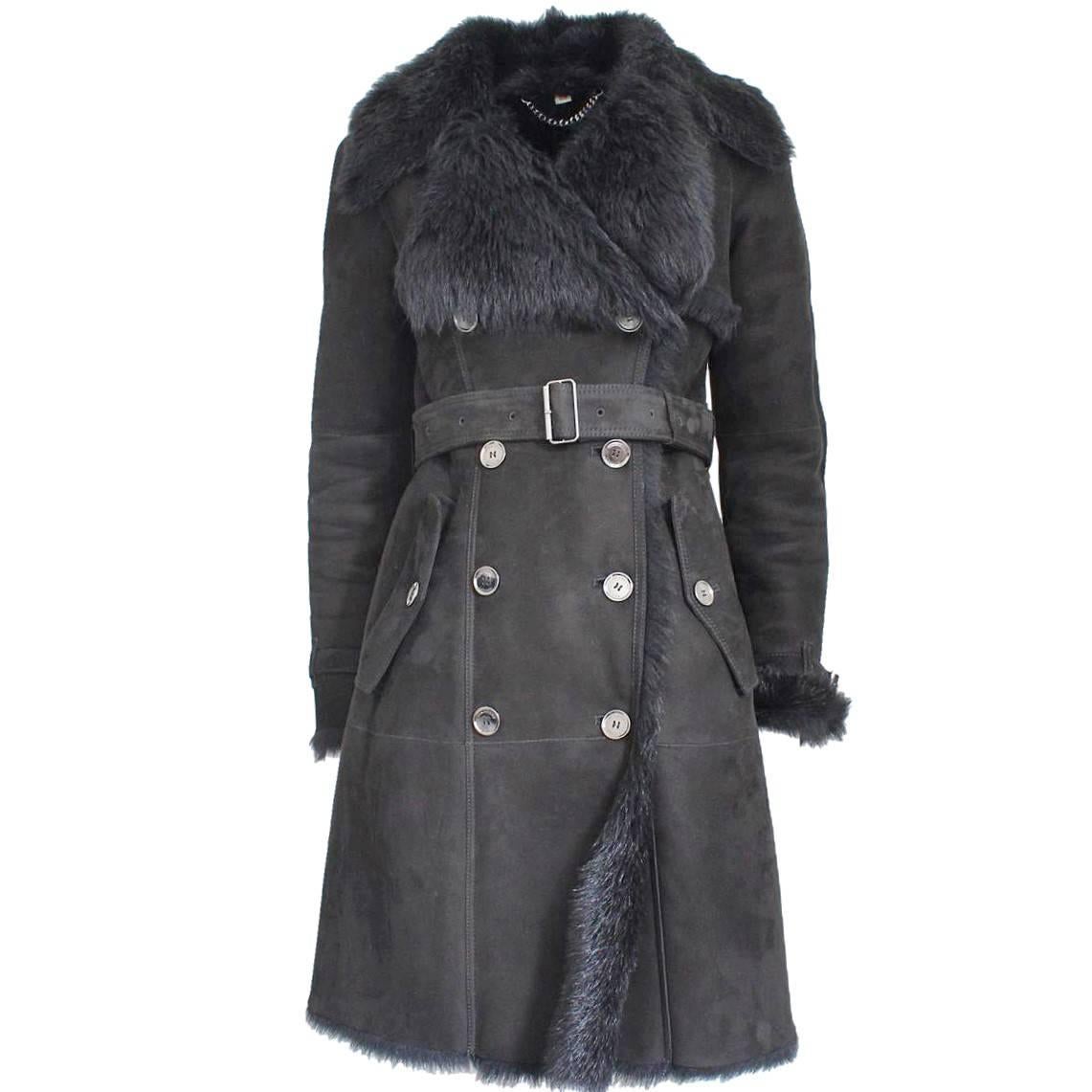 Burberry Shearling Coat - 4 For Sale on 1stDibs | burberry shearling jacket,  burberry shearling trench coat, burberry shearling coat sale