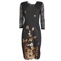 Blumarine Black Lace Dress 46 12
