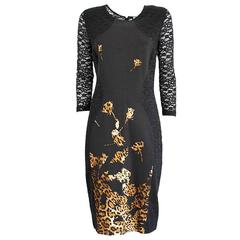 Blumarine Black Lace Dress 46