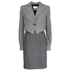 Yves Saint Laurent Wool Tweed Suit 42 4