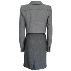Yves Saint Laurent Wool Tweed Suit 42