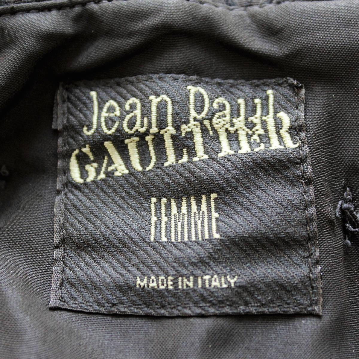 Jean Paul Gaultier Femme Black Vintage Dress 44 In Excellent Condition In Gazzaniga (BG), IT