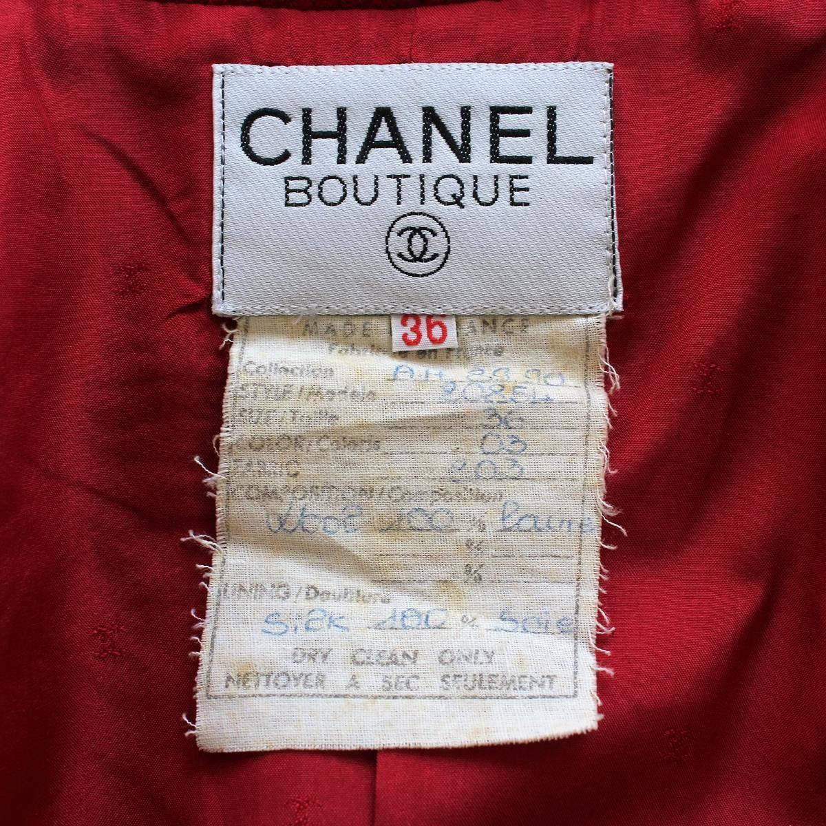 '89/'90 Chanel Jacket and Skirt Suit In Excellent Condition In Gazzaniga (BG), IT