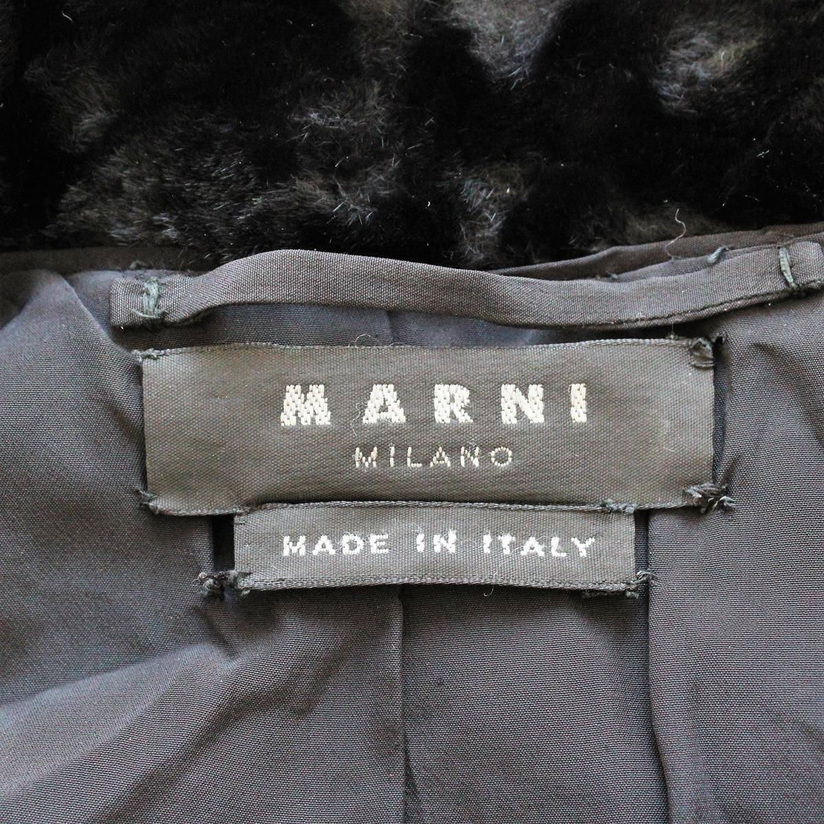 Women's Marni Black Fur Coat 44