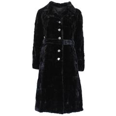Marni Black Fur Coat 44