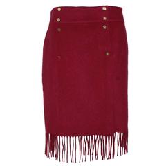 Chanel Cherry Wool Skirt 3