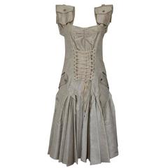 Christian Dior Boutique Ivory Dress S 2