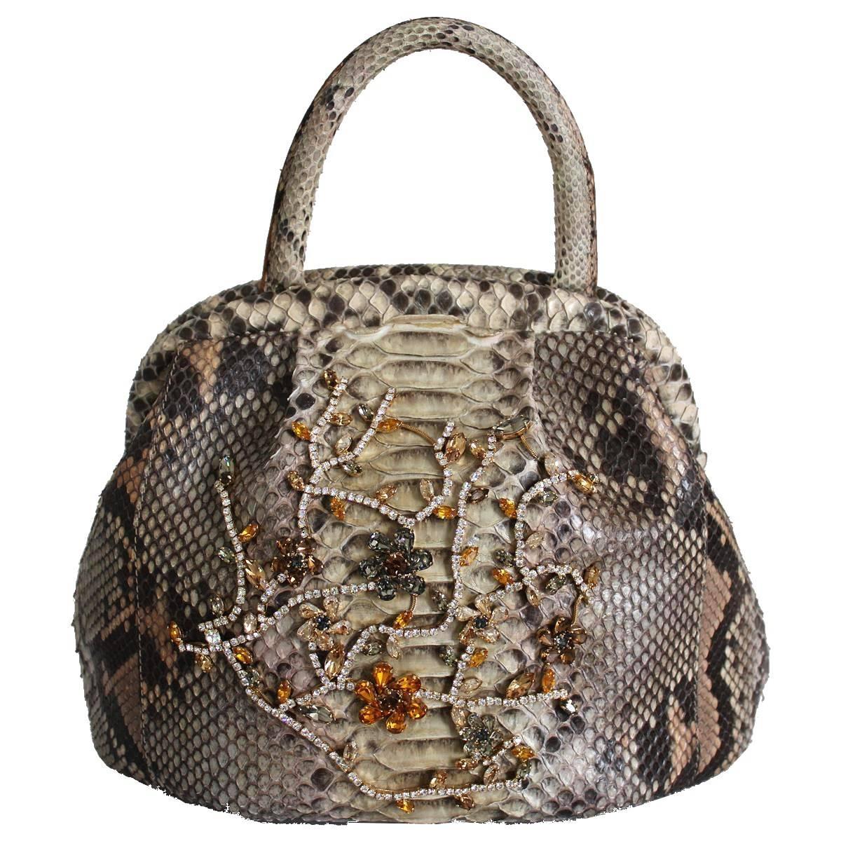 Ghiblie, Firenze Jewel python bag