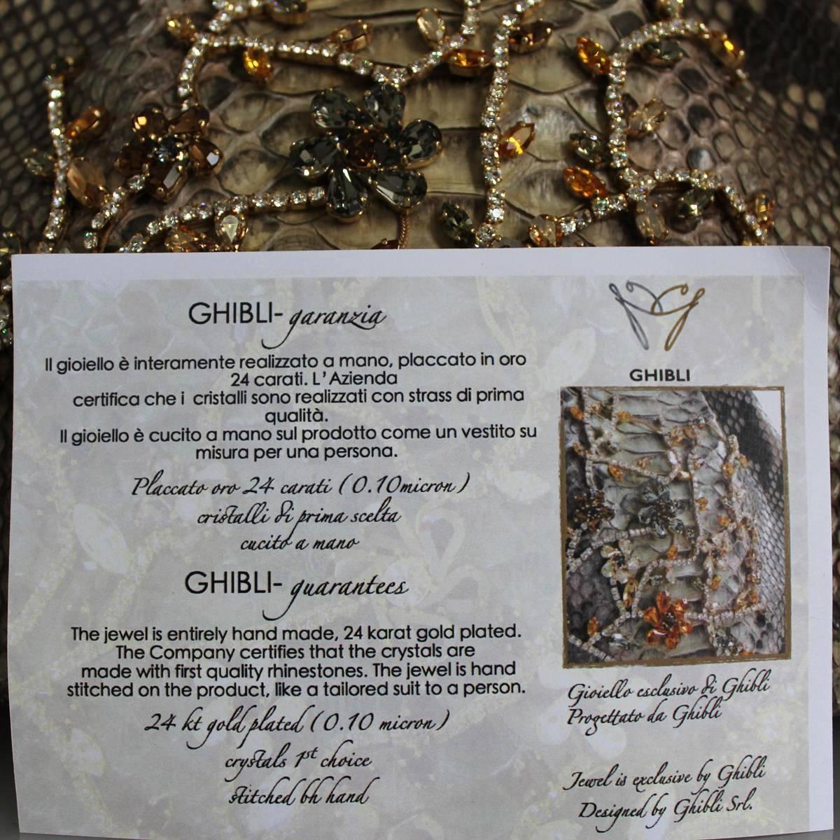 Ghiblie, Firenze Jewel python bag 1