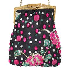 Marta Marzotto Pearls, Ruby, Emerald Pochette