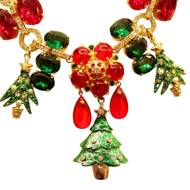 Unique Carlo Zini Christmas Necklace For Sale at 1stDibs christmas