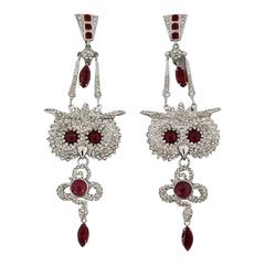 Uniques Carlo Zini Owl Earrings