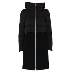 Brand new Herno Black Wool and Down Coat