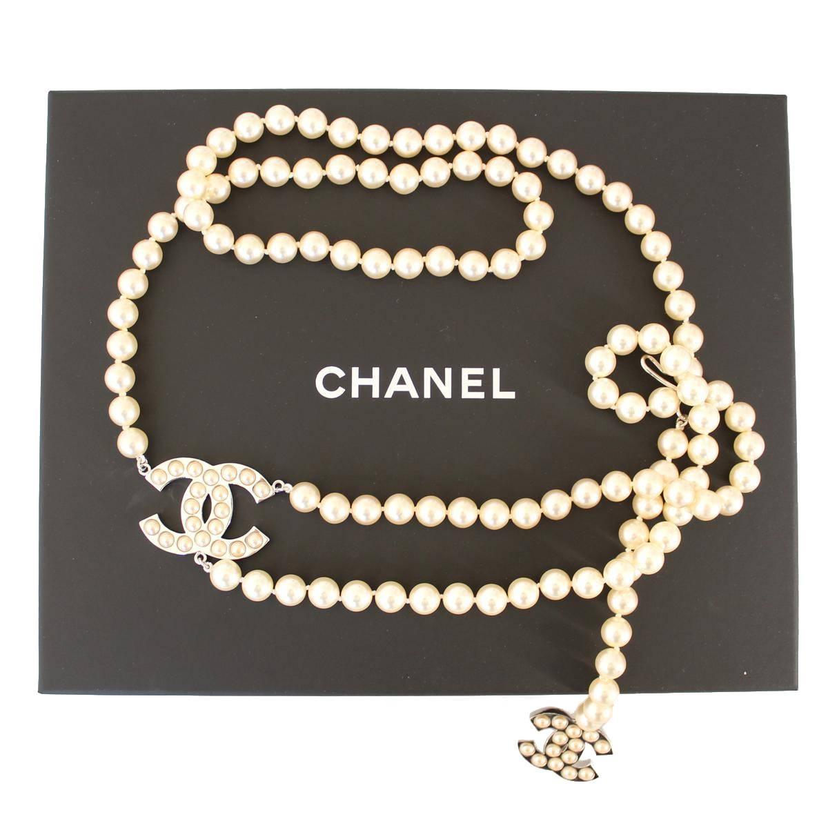 pearl belt chanel