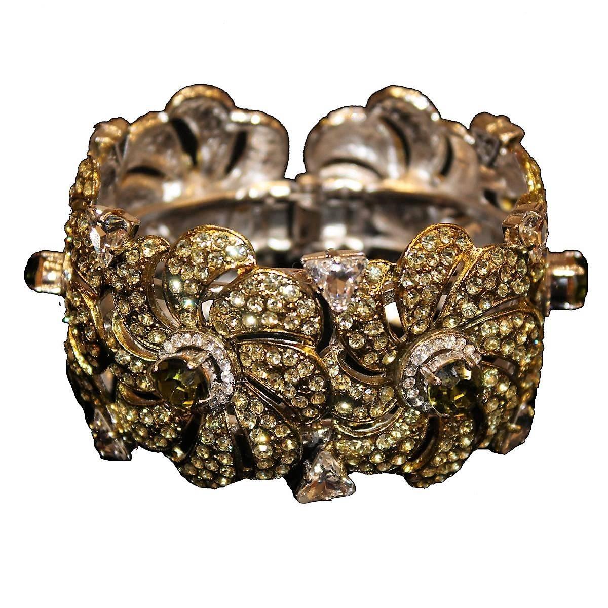 Women's Unique Carlo Zini Milano Floral Bracelet For Sale