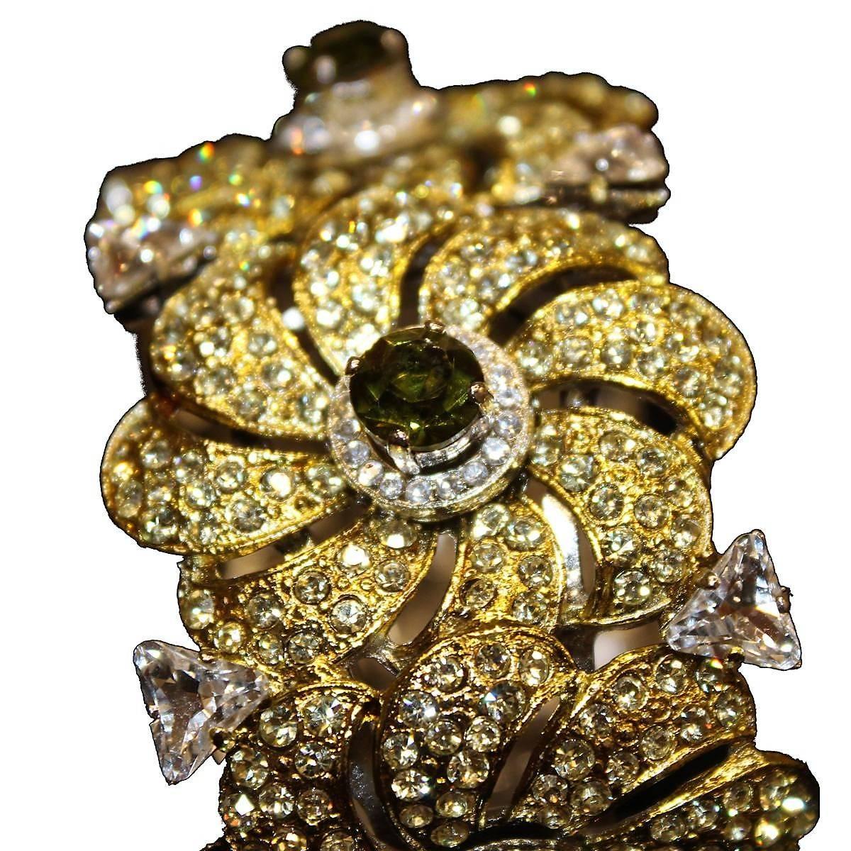 Unique Carlo Zini Milano Floral Bracelet In New Condition For Sale In Gazzaniga (BG), IT