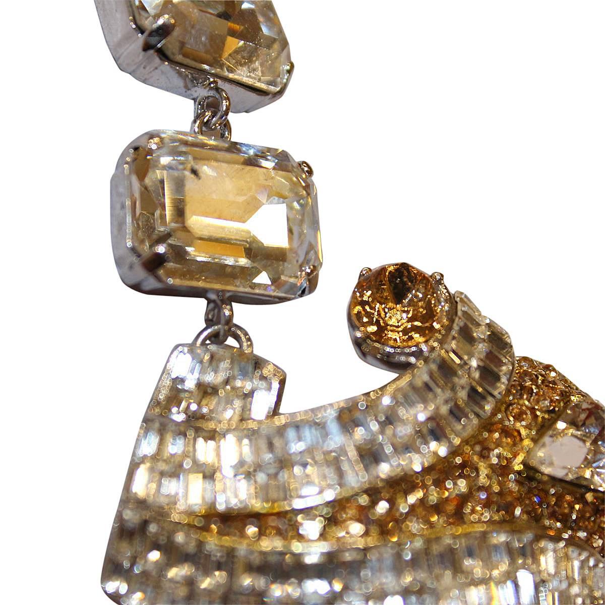 Women's Unique Carlo Zini Bijoux Crystals Collier For Sale