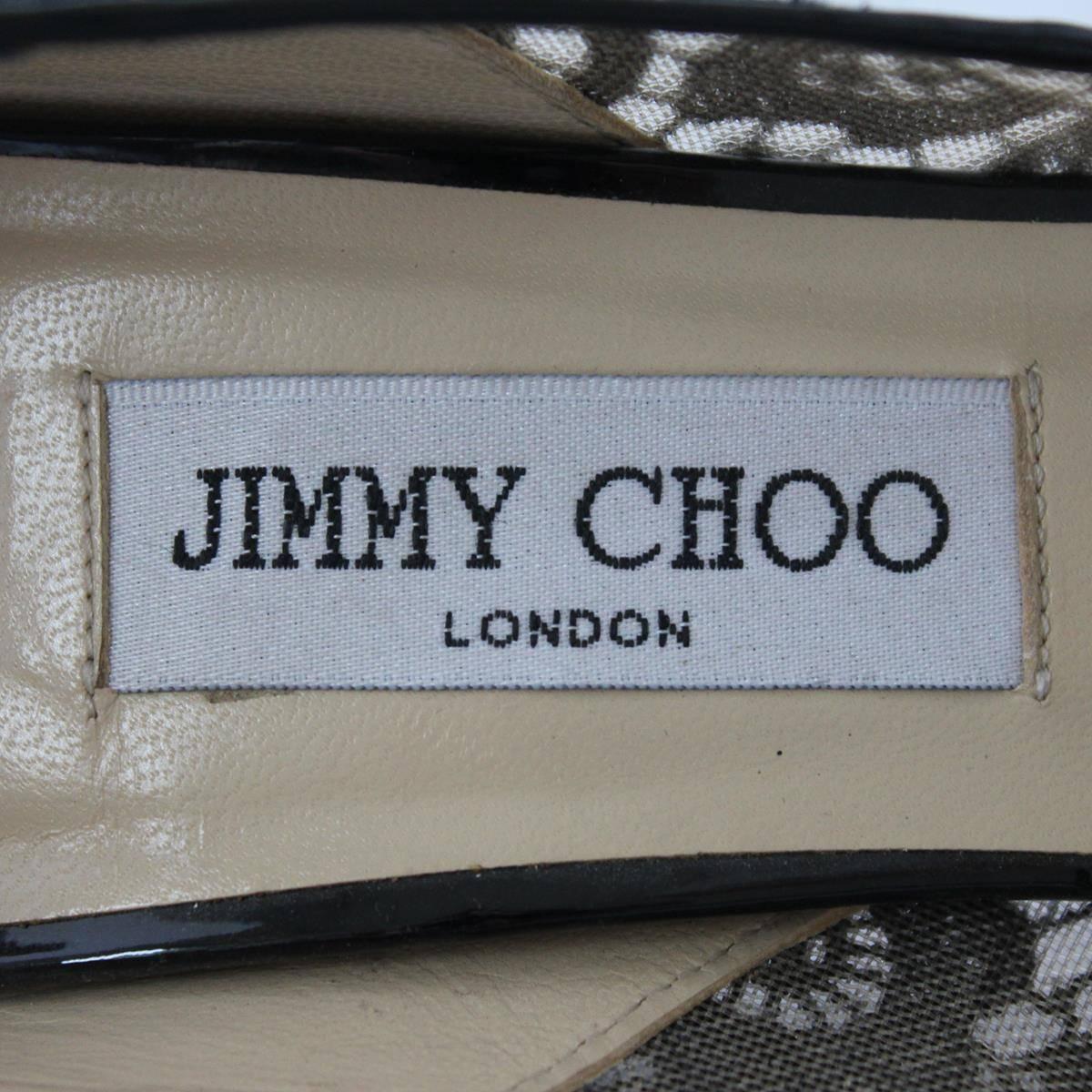Jimmy Choo London Black Lace Open Toe 39 2