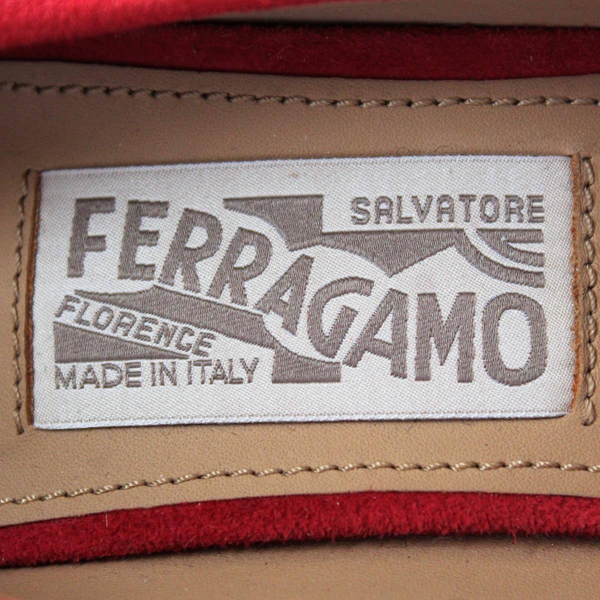 Salvatore Ferragamo Suede Wedge Shoe 38, 5 1