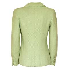 Chanel Wool Blend Green Jacket 38 - 42