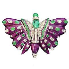 Unique Carlo Zini Butterfly Brooch